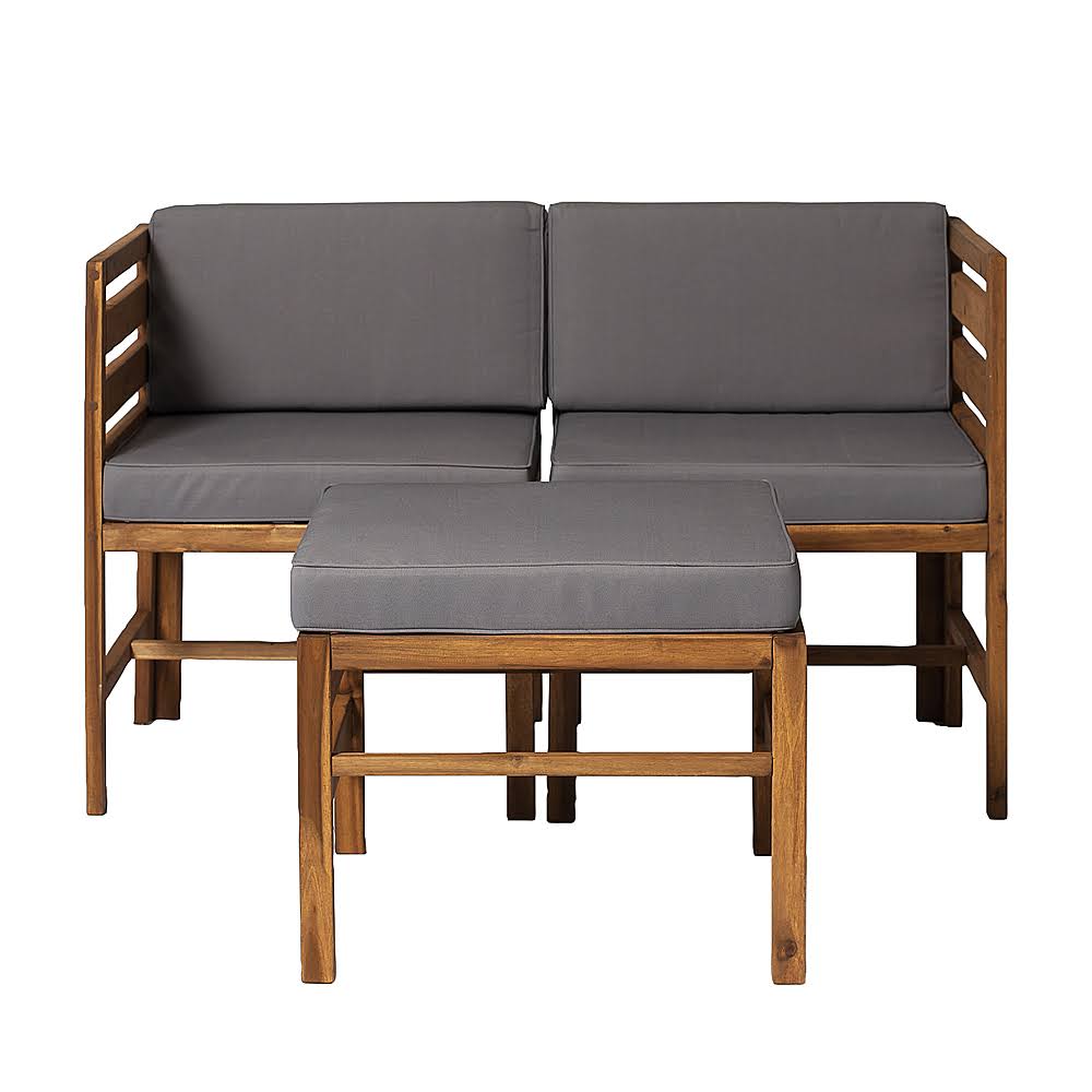 3-Piece Acacia Wood Patio Sectional Y781510