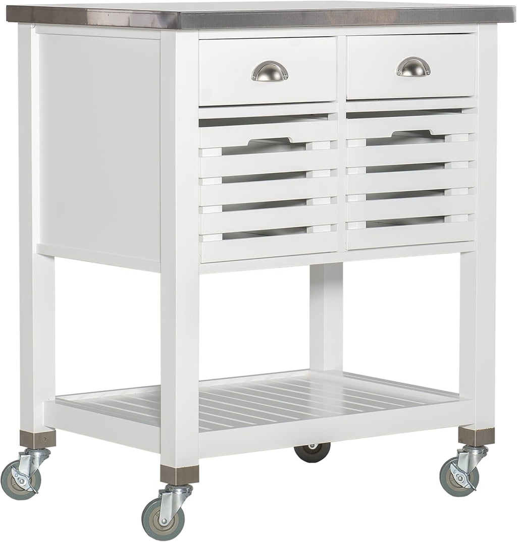 White Kitchen Cart K965