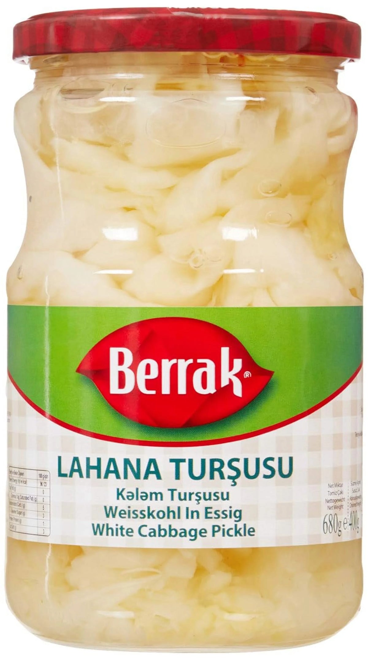 Cabbage Pickles 720 Ml Glass C25063