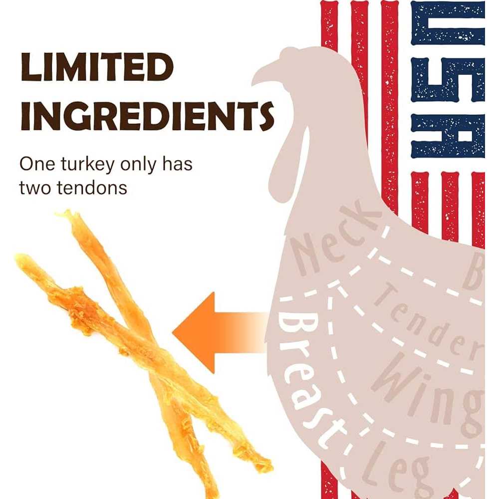 Turkey Tendon Dog Treats U526189