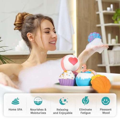 6pcs Handmade Bubble Bath Bombs A2546