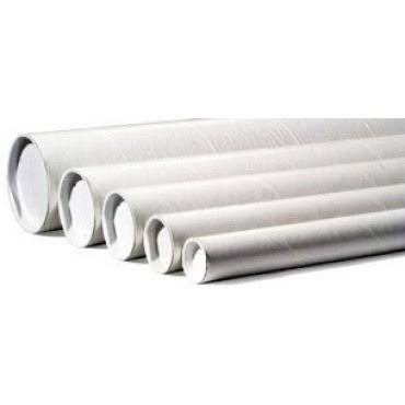 White Cardboard Mailing Tubes 50/Case K42434