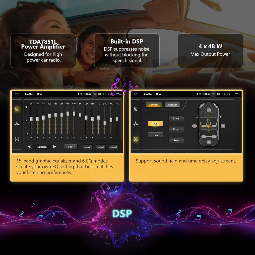 Android 11 Car Stereo with CarPlay Android Auto 7 Inch Double Din O496