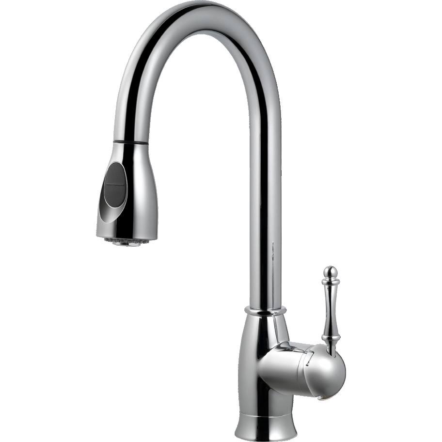 Polished Chrome Pull Down Kitchen Faucet O35712