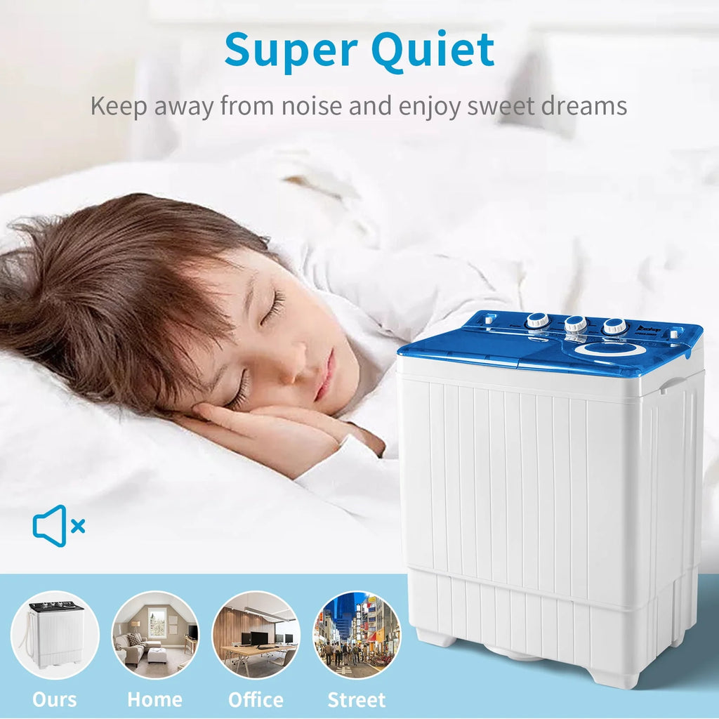 Portable Twin Tub Compact Semi-automatic Washing Machine H790