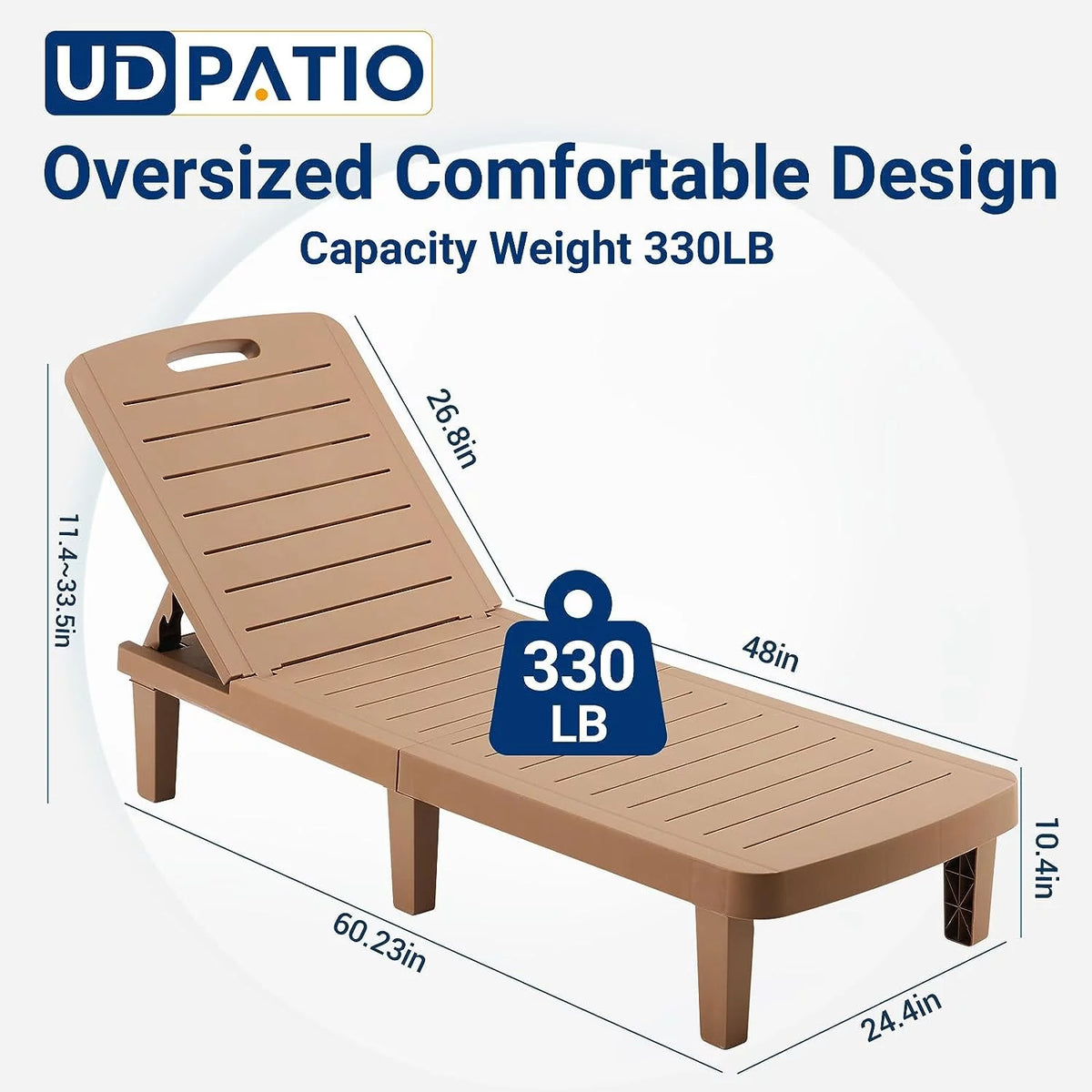 Oversized Outdoor Lounge Chair Set of 2 S76244