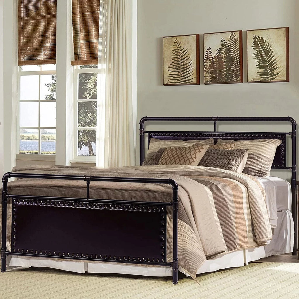 Full/Queen Platform Metal Bed Frame X259327