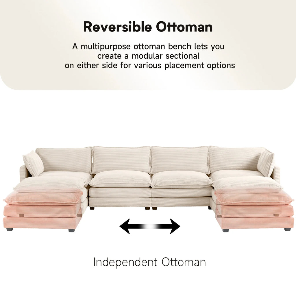 Navy Corduroy 2 Seater Loveseat Sofa B54968