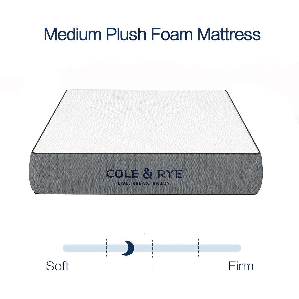 14 Medium Plush Gel Memory Foam Spring Mattress with Pillow, Twin C174