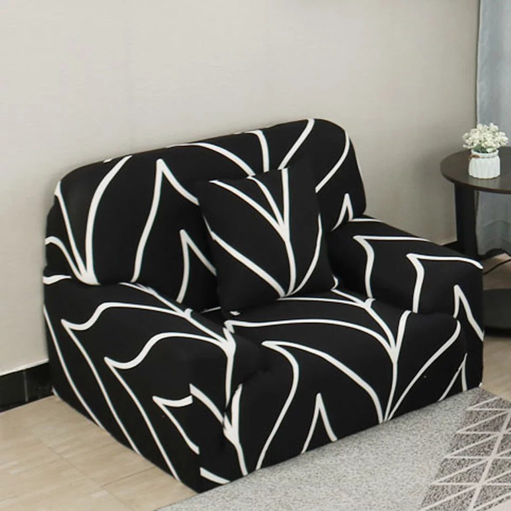Gray Flower 3pcs Slipcover Set Q606