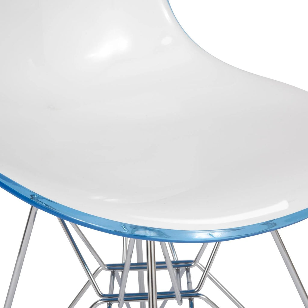 Molded 2-Tone Eiffel Side Chair Set of 4 E921