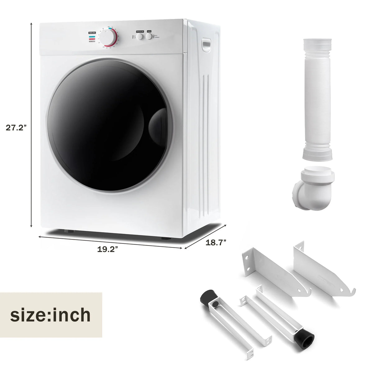 6.6lbs Portable Stainless Steel Laundry Dryer F854798