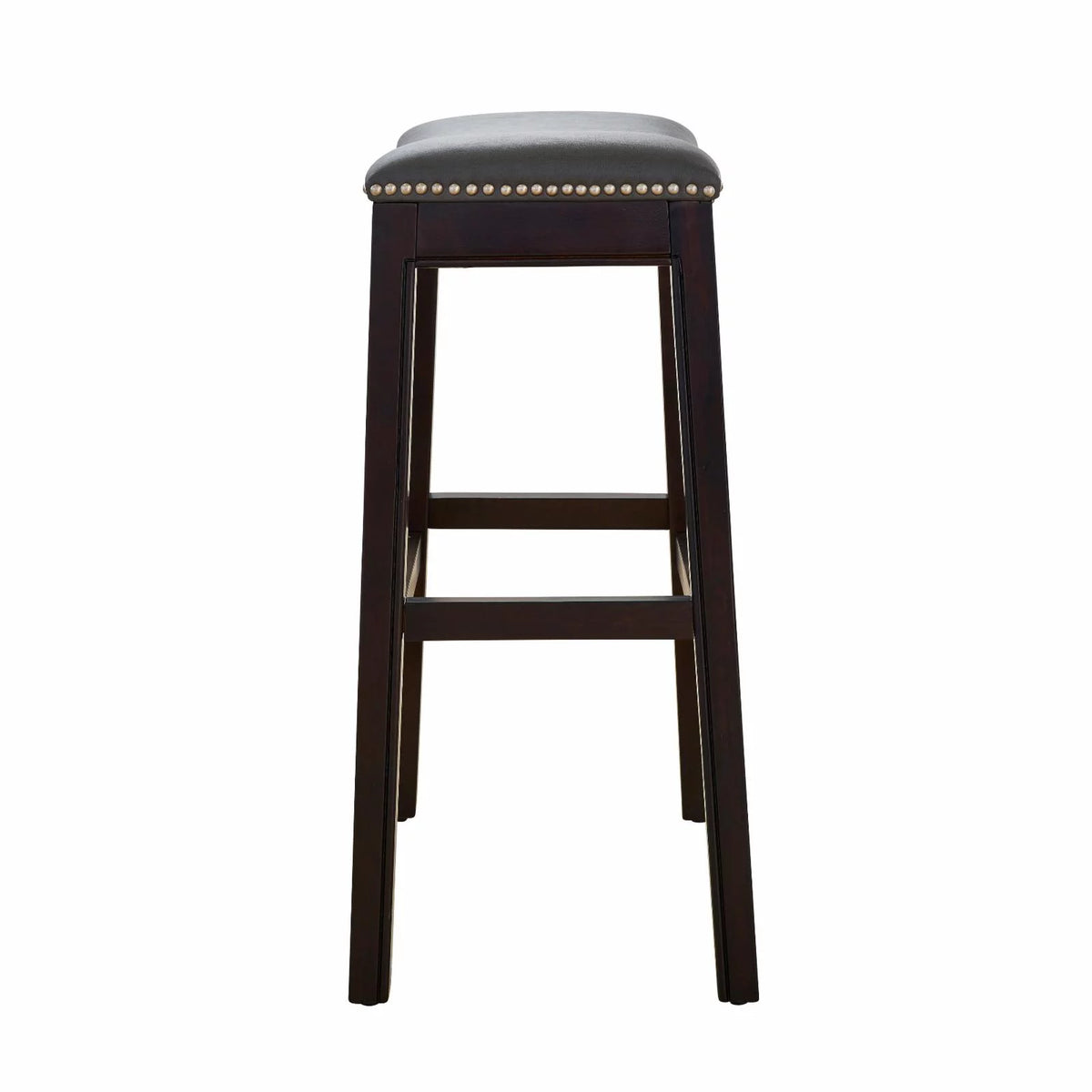 Gray Faux Leather Barstool W773422