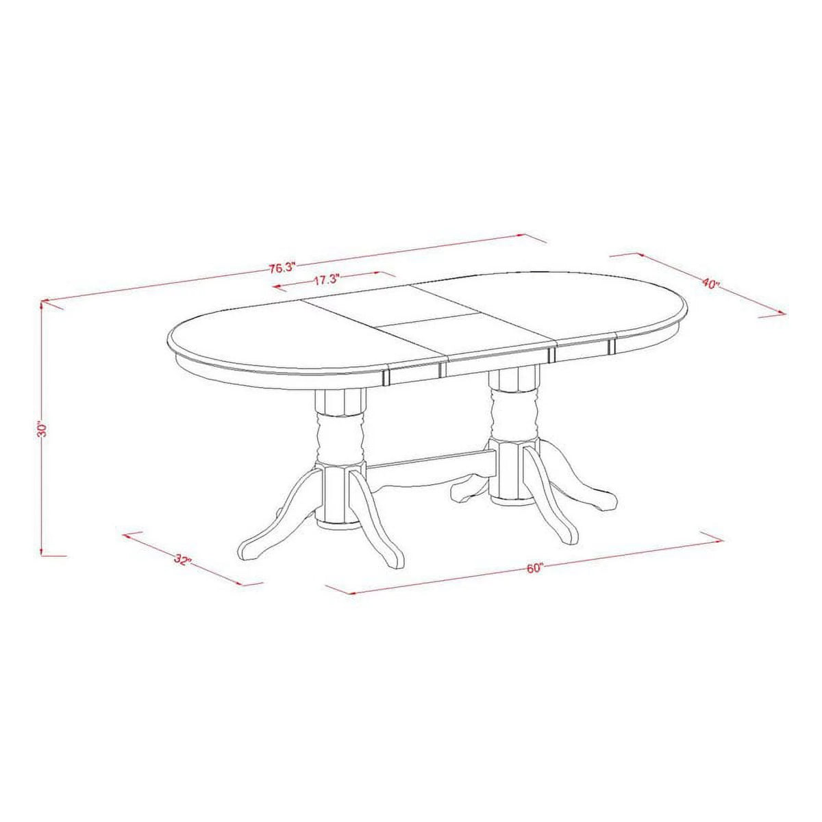 5-piece Espresso Wood Dining Table Set B5357