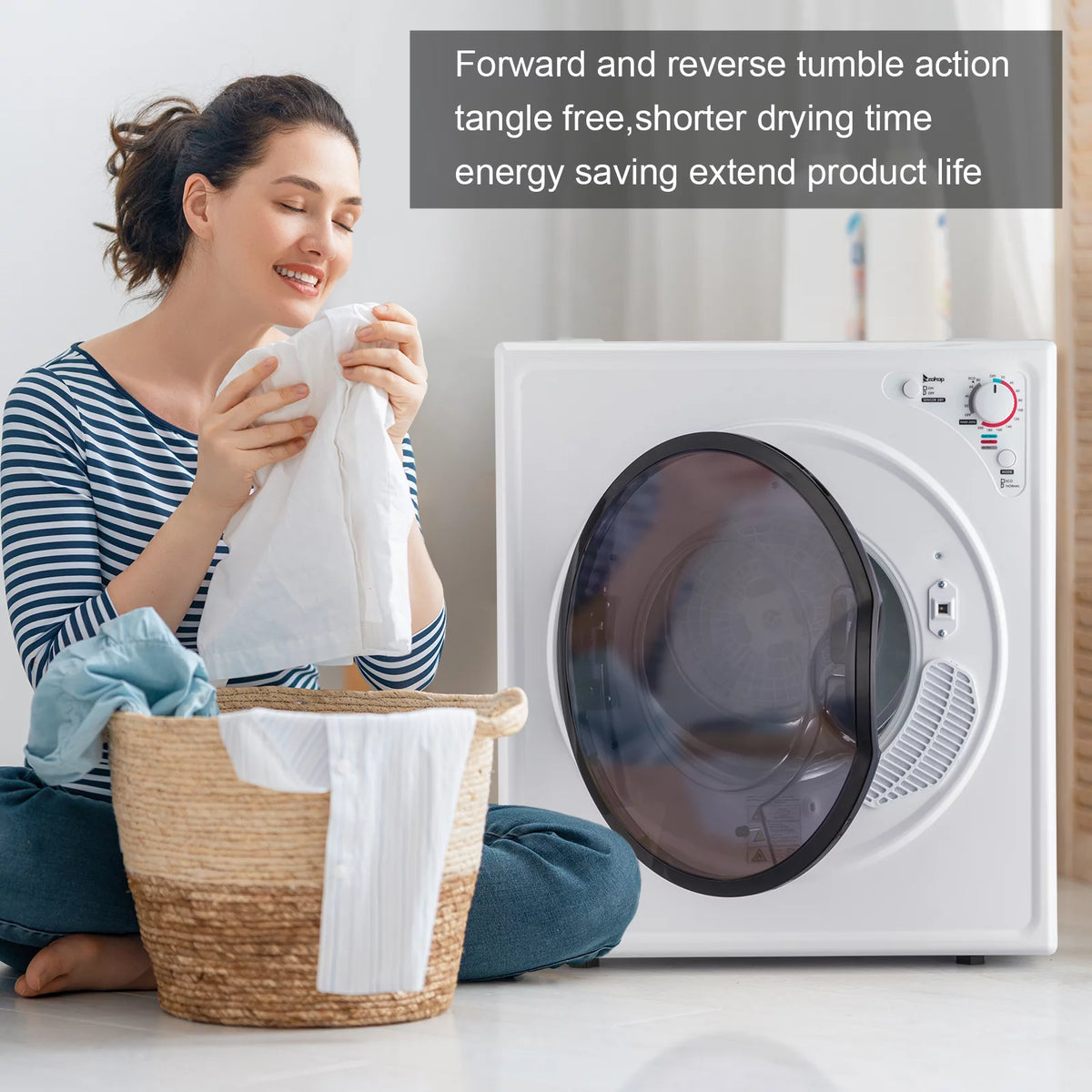 White 2.6 cu ft Compact Electric Dryer X883020