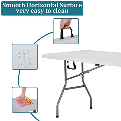 6FT Heavy Duty Folding Table with Handle & Lock X3535