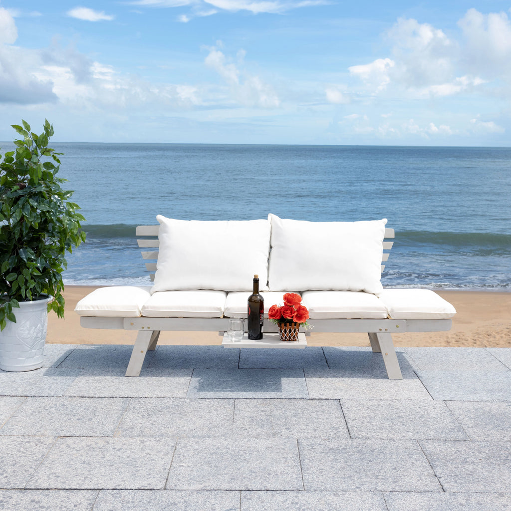 Grey Beige Outdoor Patio Daybed I717475