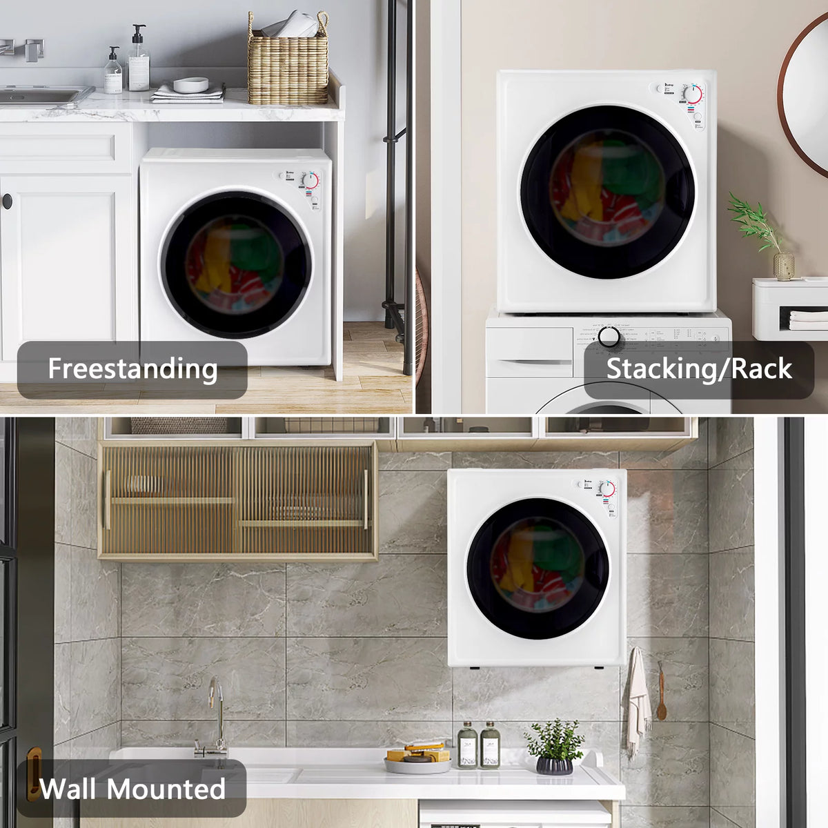 White 2.6 cu ft Compact Electric Dryer X883020