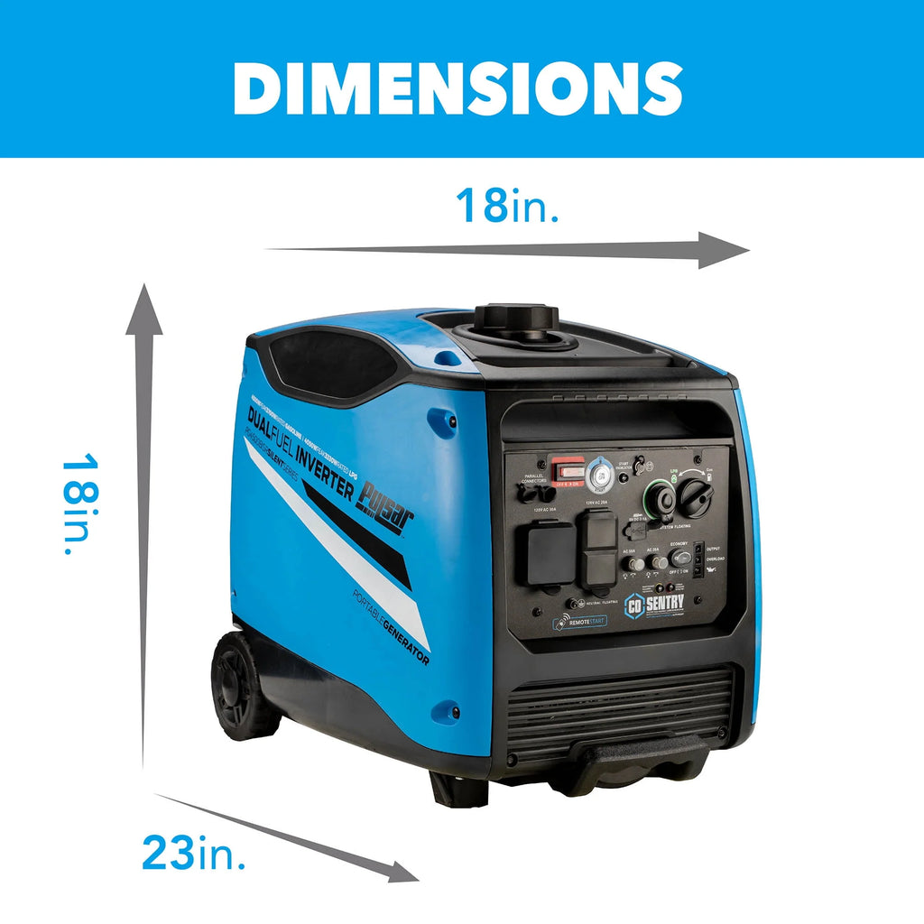 4,500-Watt Dual-Fuel Inverter Generator J37744