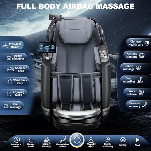 Full Body Zero Gravity SL-Track Shiatsu Massage Chair T8006