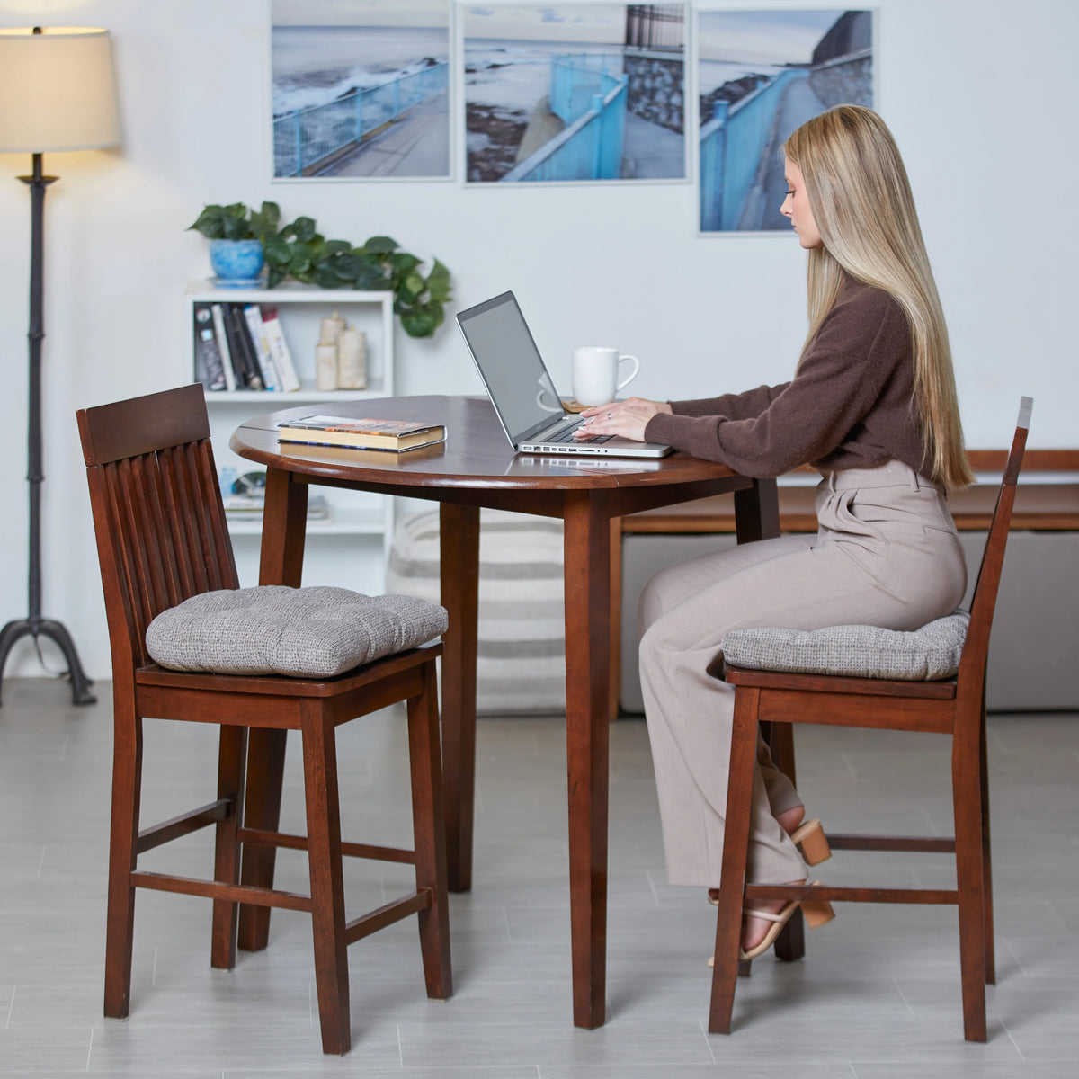 Non-Slip 17-inch Chair Cushion Set of 2 K43117