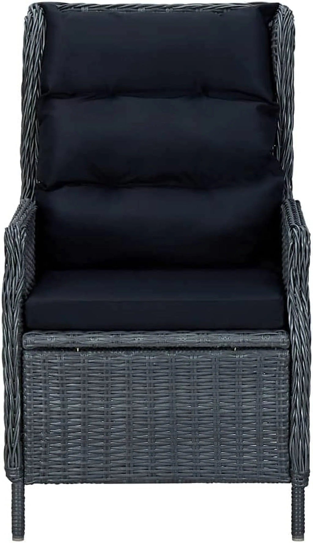 5 Piece Acacia Wood Patio Lounge Set with Dark Gray Cushions K33418