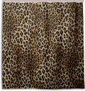 Animal Tiger Print Waterproof Polyester Shower Curtain Set with Hooks, 66 X 72 Inches O275