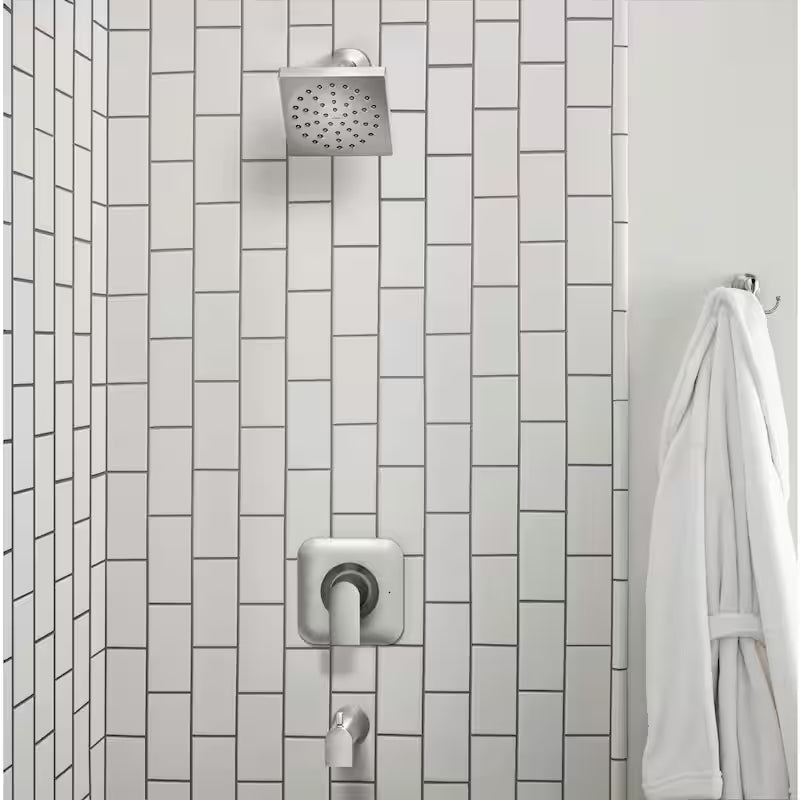 Single-Handle 1-Spray Tub and Shower Faucet Brushed Nickel B7714