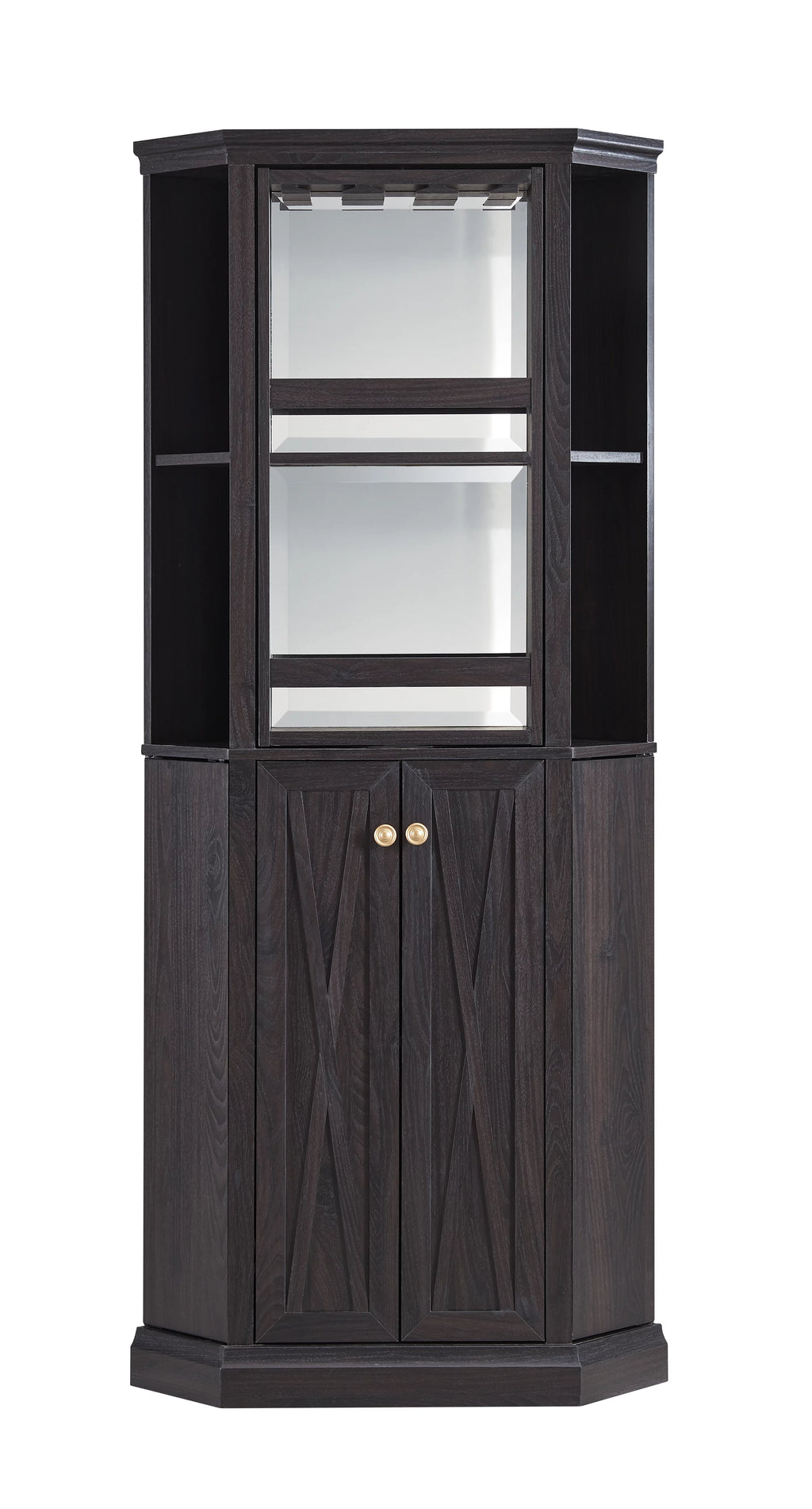 Black Corner Bar Cabinet N41892