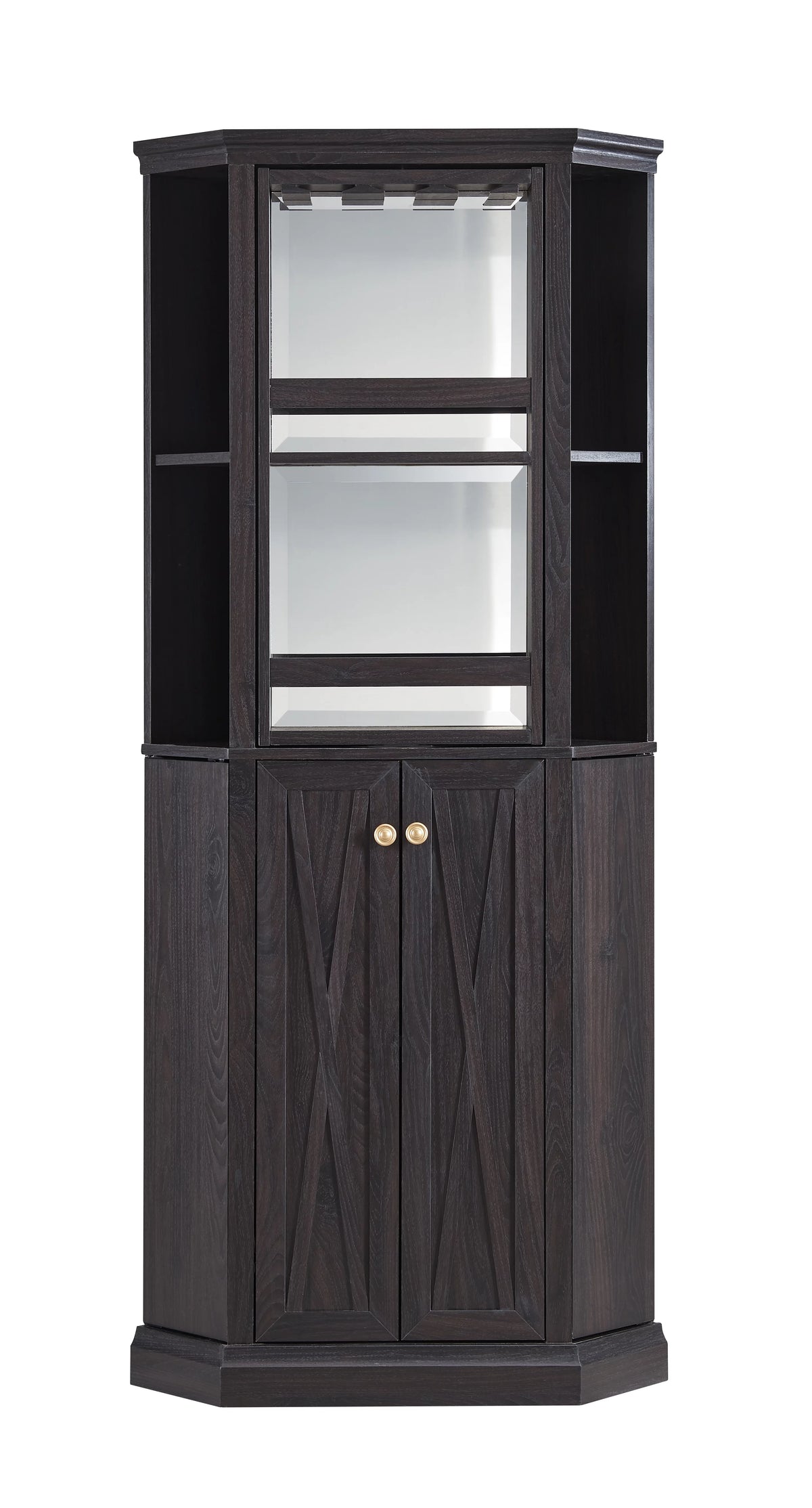 Black Corner Bar Cabinet N41892