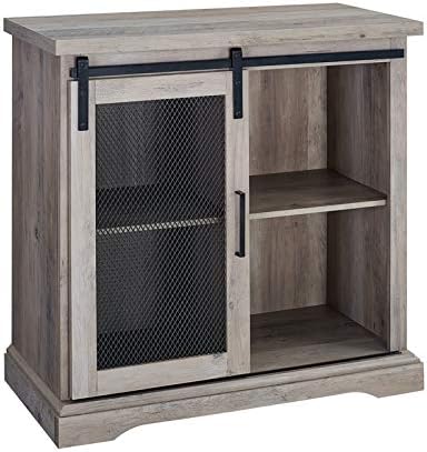 Dark Walnut Wood Storage Cabinet J64104