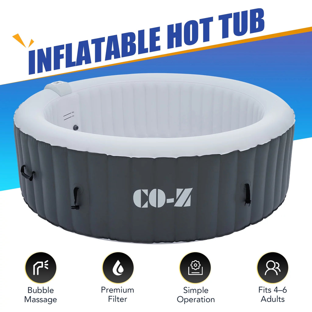 4-6 Person Blow-Up Hot Tub with Air Jets J7288