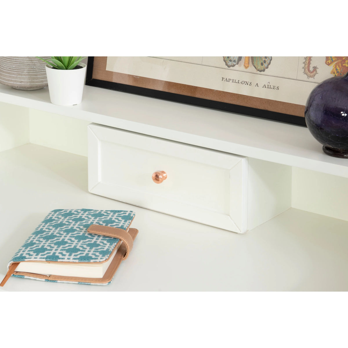Solid Wood Folding Writing Desk Grey T499