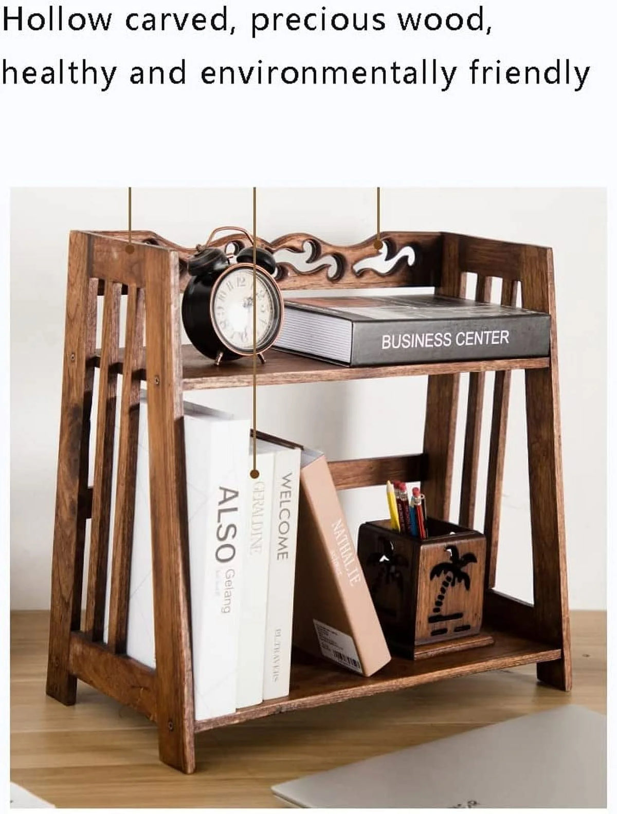 Modern Bookshelf with Open Shelves A147
