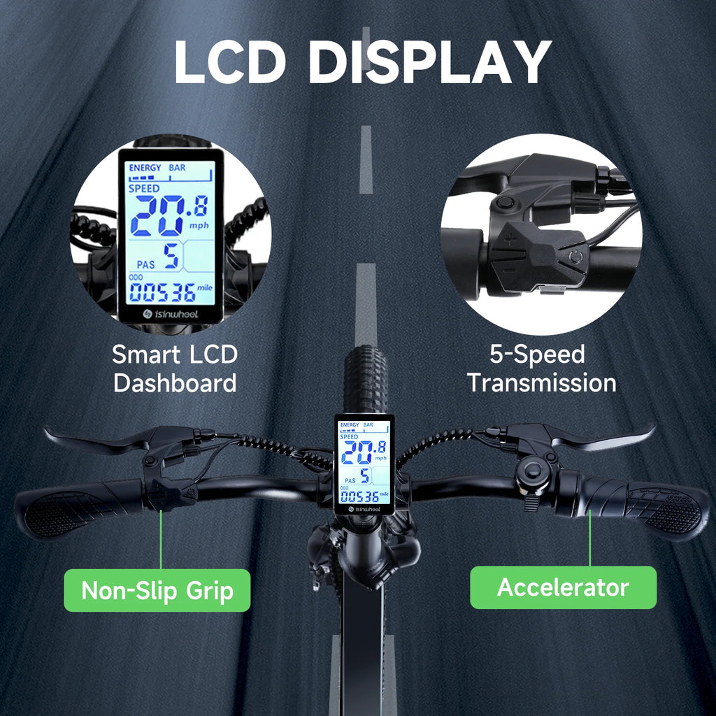 500W 20MPH 45+ Mile Folding Electric Bike O3232