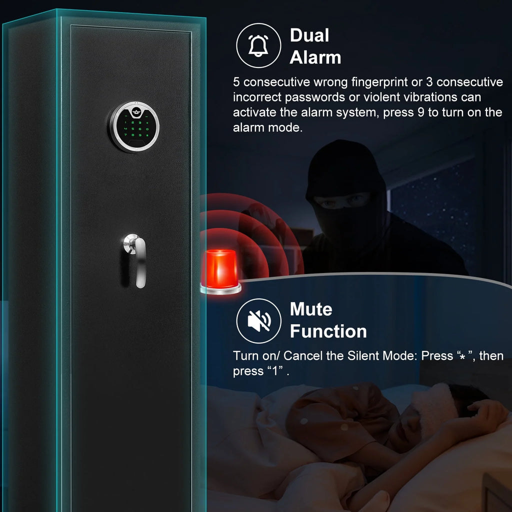 3-5 Long Gun Safe with Backlit Keypad V118147