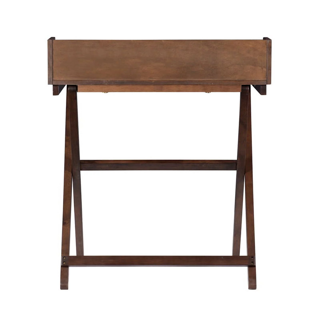 Wood Folding Desk in Antique Walnut Brown B155840