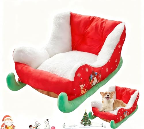 Plush Christmas Dog Bed M605031