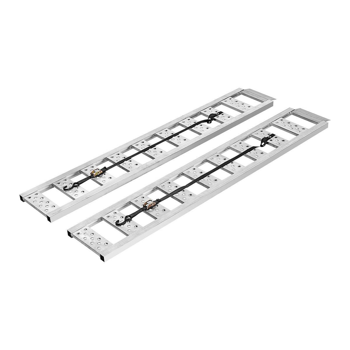1250 lb. Capacity 13 in. x 77 in. Straight Aluminum Loading Ramps, Set of 2 G6548