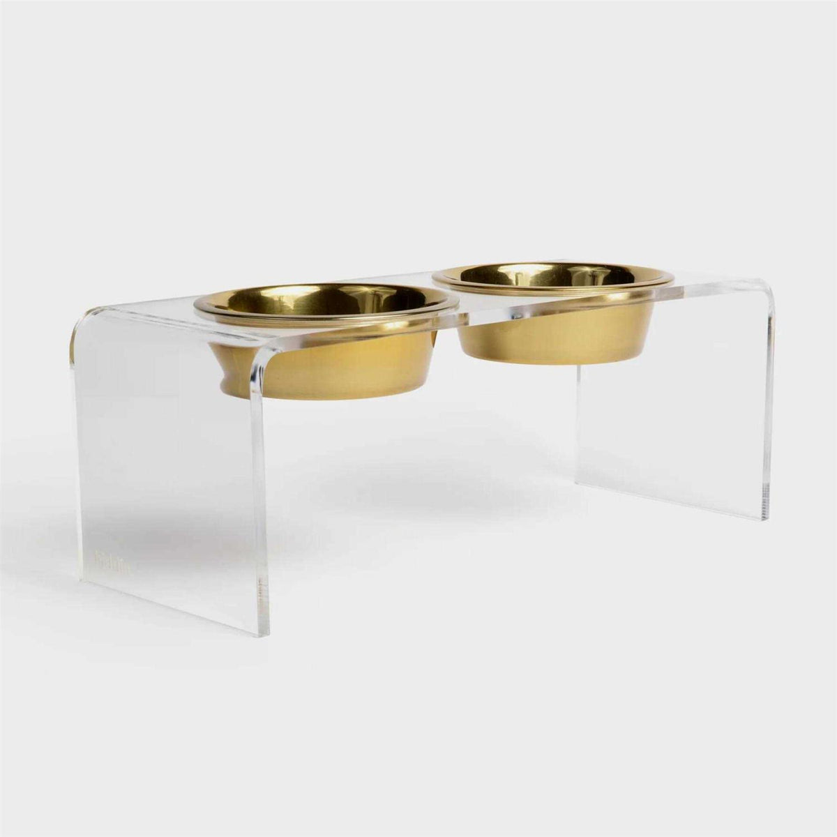 Clear Double Bowl Pet Feeder P121