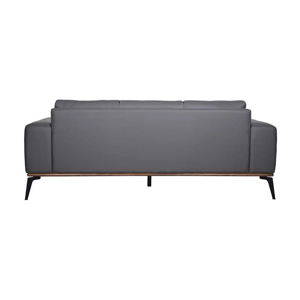 Gray Top Grain Leather Sofa M8633