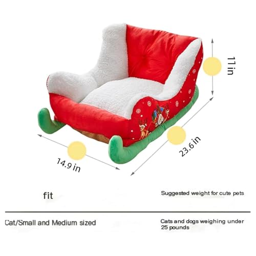 Plush Christmas Dog Bed M605031