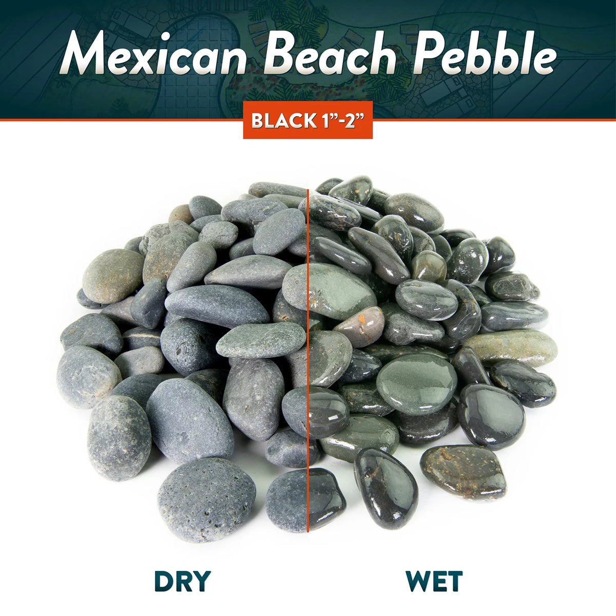 Round River Rock Landscape Stones 40 pounds F493720