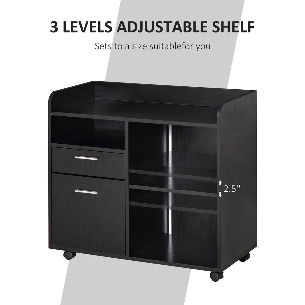 Multipurpose Filing Cabinet Printer Stand with 2 Drawers N331