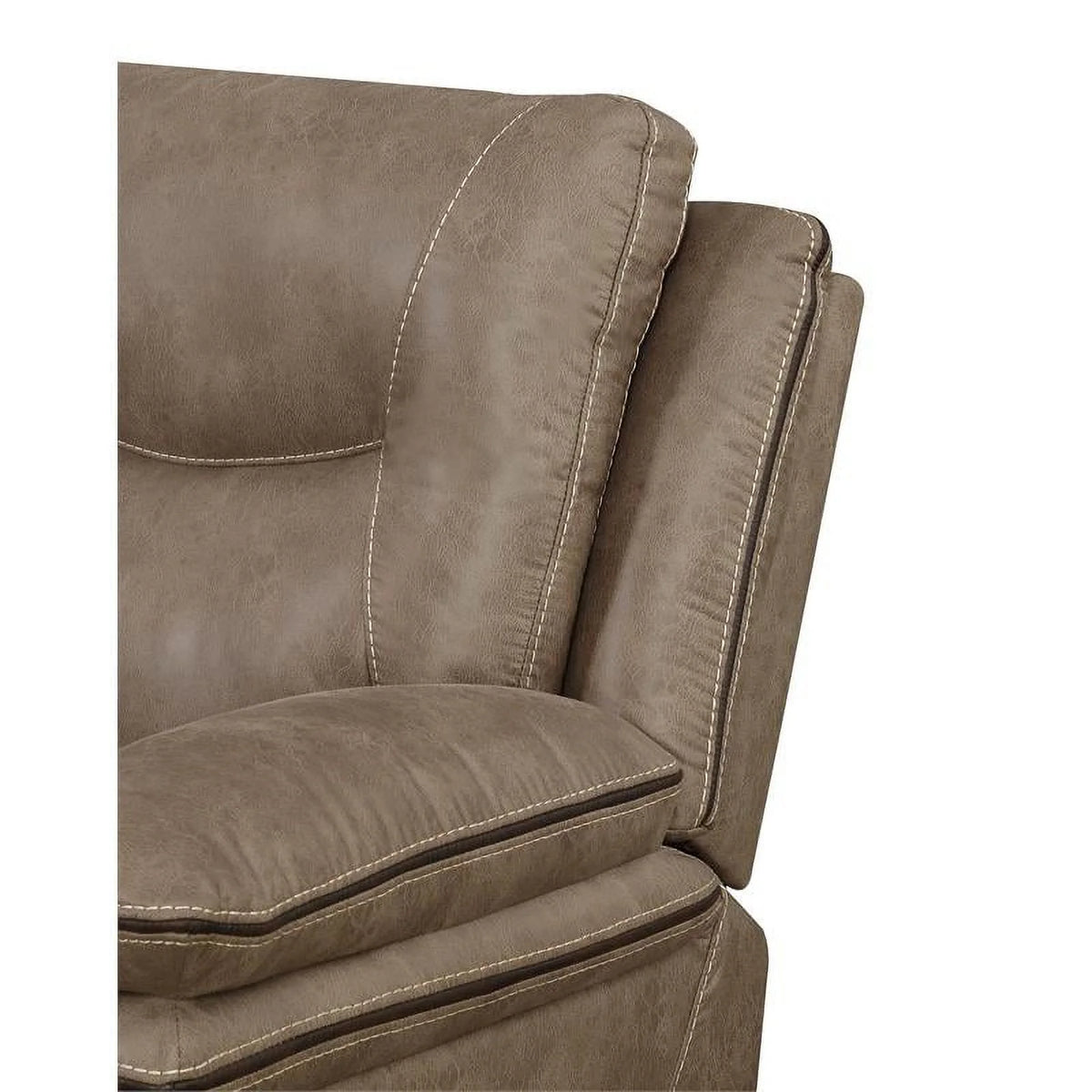 Sand Sofa and Loveseat Recliner 2-Piece Set D328