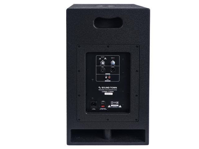12” 800W Powered Pa/dj Subwoofer with Folded Horn Design, Black D796