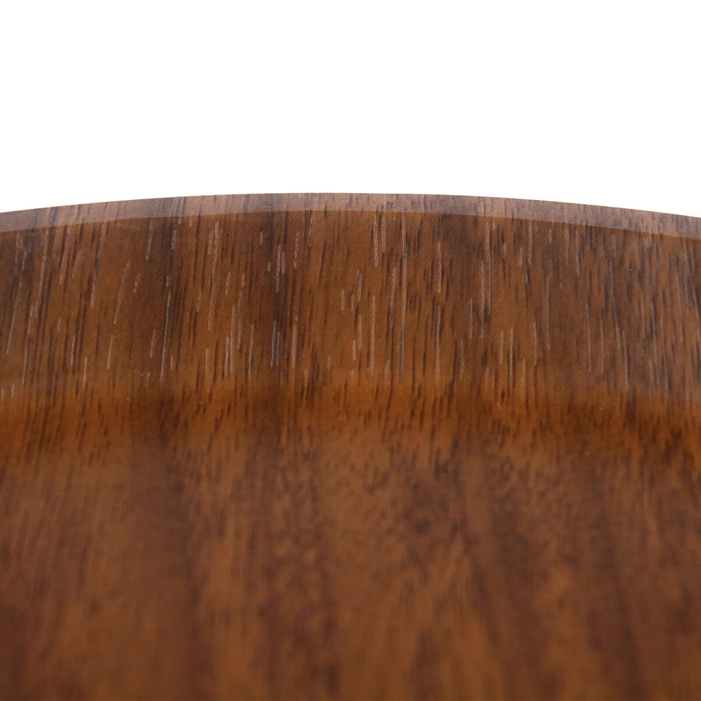 Walnut C-Shaped Sofa Side End Table V48473