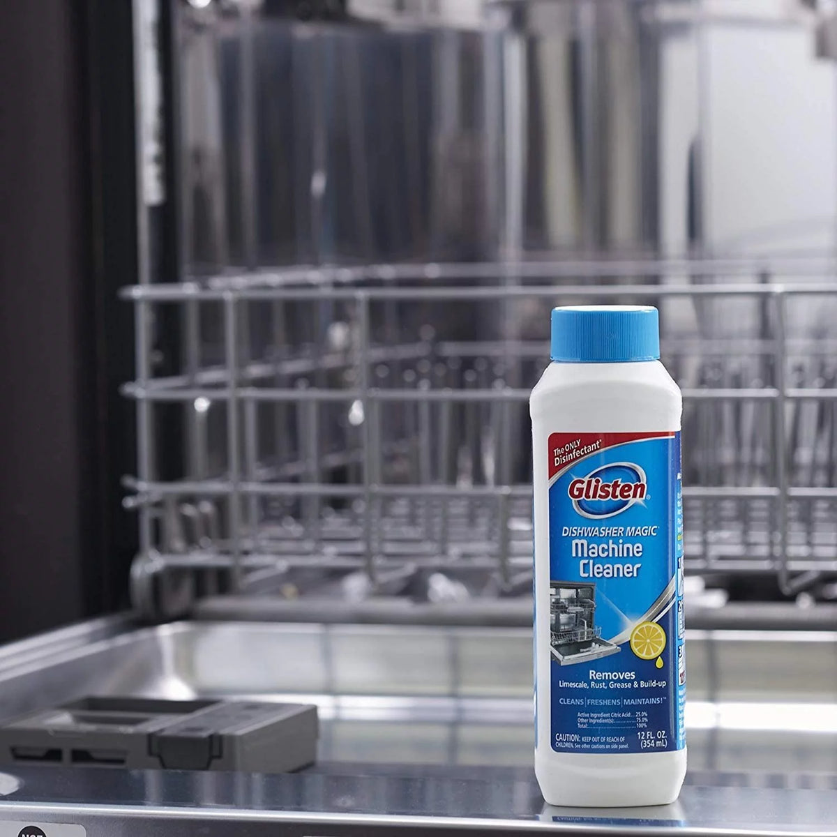 Dishwasher Cleaner & Disinfectant Fresh Lemon 12 Ounce Pack of 3 W848372
