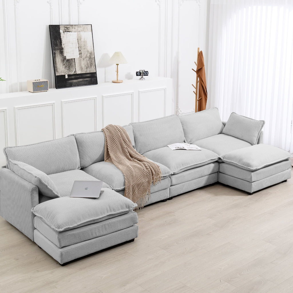 Navy Corduroy 2 Seater Loveseat Sofa B54968