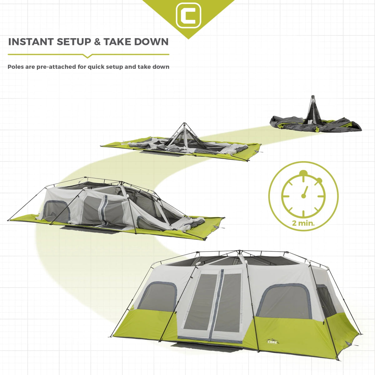 12 Person Tent U1254